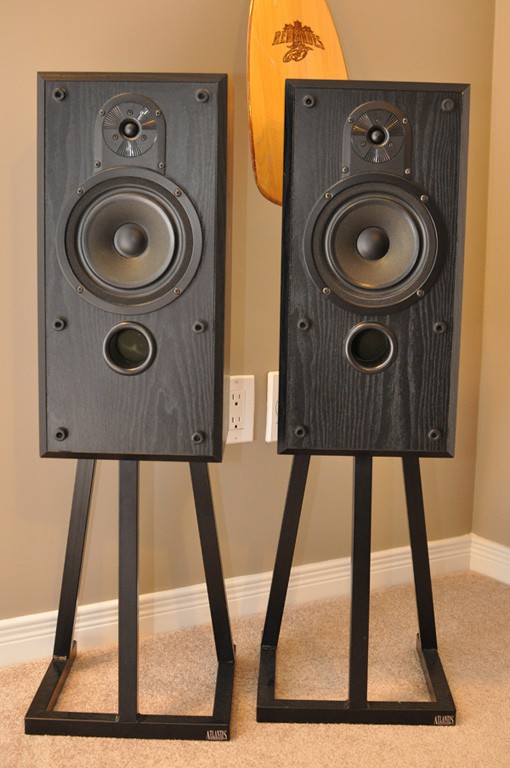 B&W V202 with 16" Metal Atlantis Speaker Stands For Sale Canuck Audio