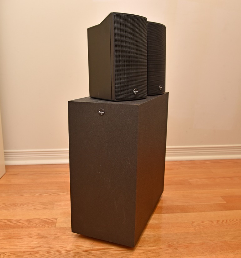 Boston Acoustic Sub Sat 6 series 2 speaker system with matching passive