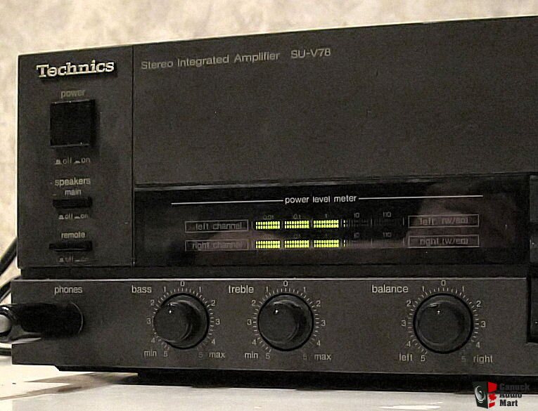 Technics Su V78 Stereo Integrated Amplifier New Class A Circuit Photo 444949 Canuck Audio Mart