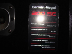 cerwin vega 200 se