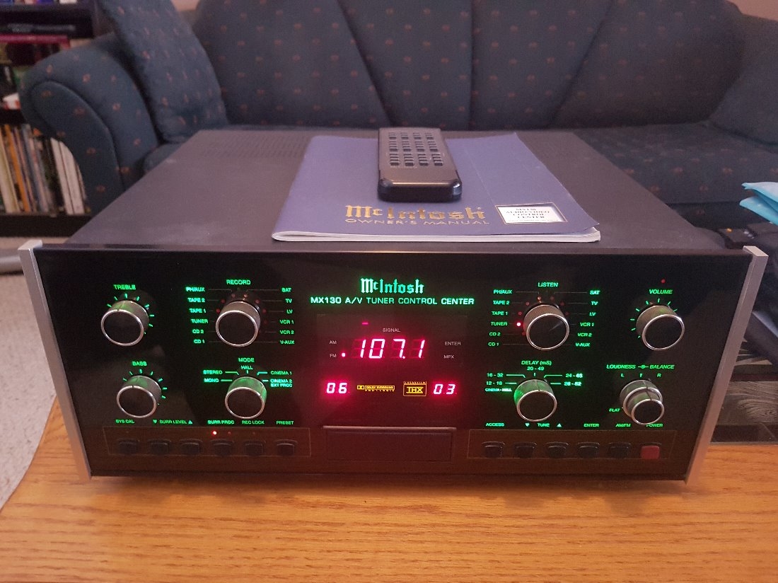 McIntosh MX130 Preamp/Processor For Sale Canuck Audio Mart