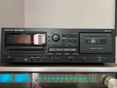 Tascam CD-A500 CD / Cassette Deck, with RACKMOUNT BRACKETS For