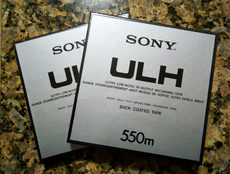 2x SONY SLH-7-550-BL Master Recording Tape Plastik-Spule 550m Band OVP 66 
