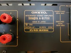 Onkyo Integra A-817XX Stereo Integrated Amplifier-Japan Version