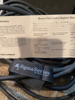 Monster Cable MZ2 sigma2000 cables For Sale - Canuck Audio Mart