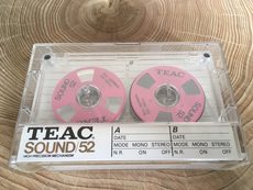 TEAC Sound 52 'PINK' mini reel to reel casssette tape - excellent