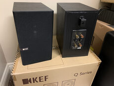 Kef Q100 Monitors in Black Oak Finish $660 SRP SEE PHOTO Dealer Ad