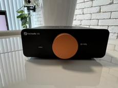 Fosi Audio V3 - 2 x 300W Integrated Amplifier with 48V 5A power supply and  Orange volume knob For Sale - Canuck Audio Mart