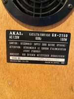 Akai reel to reel tape recorder Model GX-215D Photo #2267144 - Canuck Audio  Mart