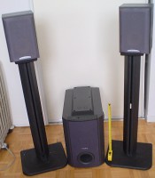SONY TOP OF THE LINE MODEL SA-W505 SUBWOOFER WITH 2 BOOKSHELF 