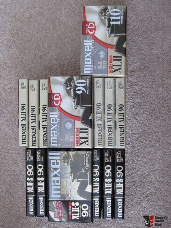 Maxell XLII-S 90 XLII 90 XLII 110 Blank Cassette Tape - Lot of 25