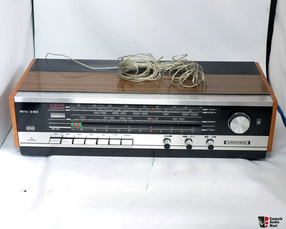 Grundig RTV 340 Solid State Short Wave Radio and Speakers $150 or B.O ...