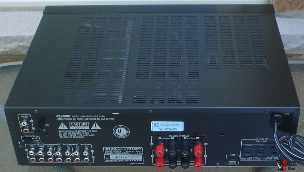 ▻Denon PMA-680R Integrated Stereo Amplifier + Remote + Manuals