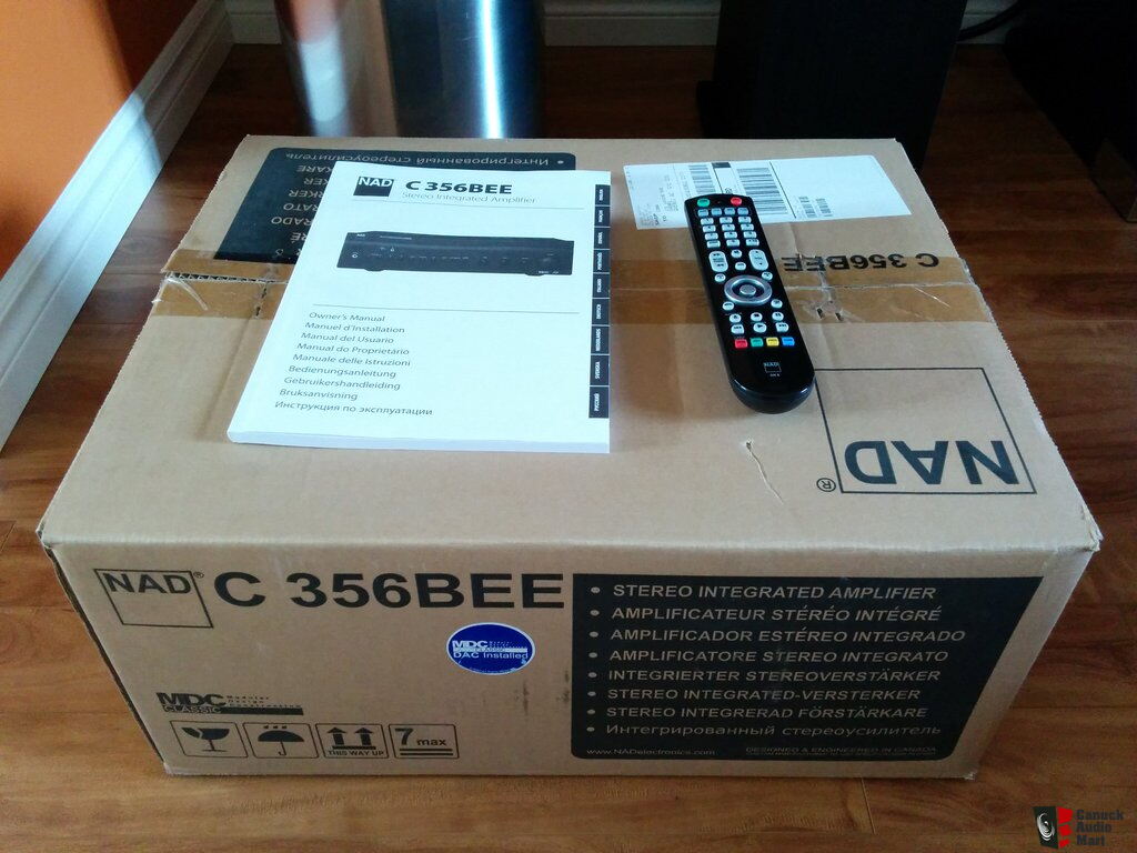 NAD C356BEE Amplificatore Stereo 2.0 Con DAC Integrato MDC, 2x80 Watt, Grafite