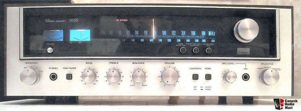 Récepteur Stéréo Vintage Sansui 5050 - Silver Face - Fabriqué Au Japon - Fonctionne