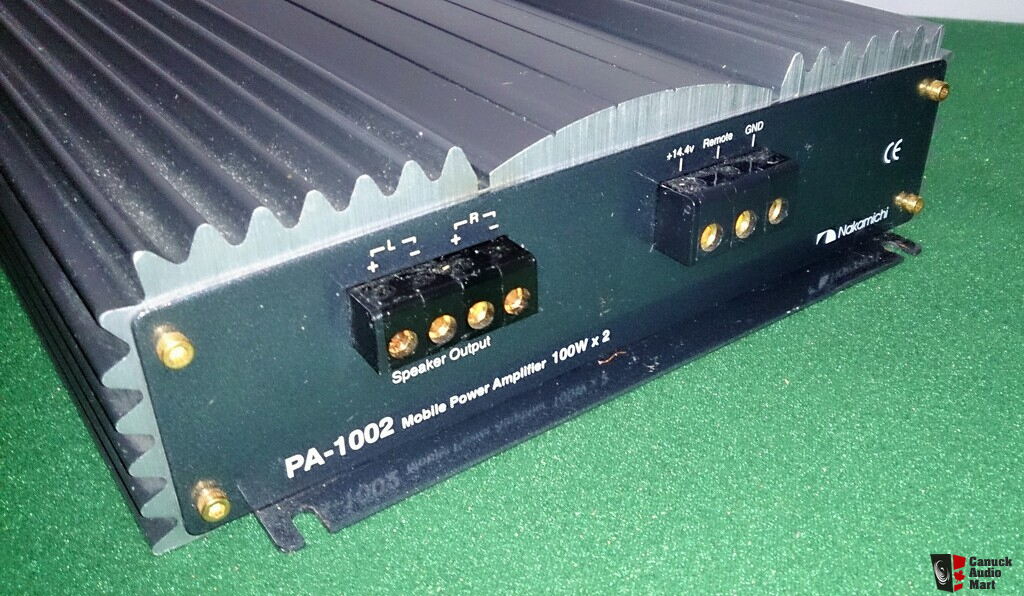 Nakamichi PA-1002 Car Stereo ZED POWER Amplifier 100 WATTS x2 