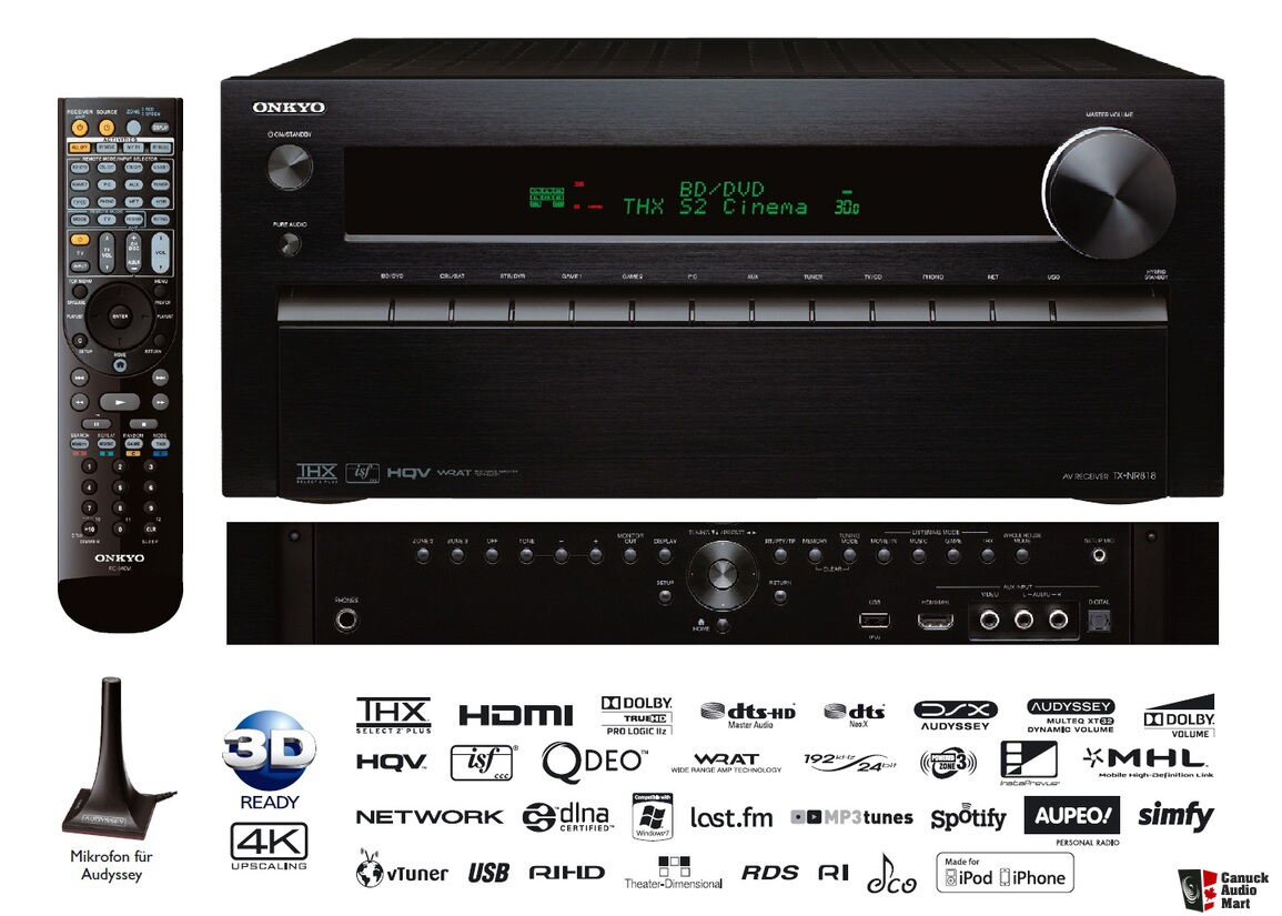 Onkyo TX-NR818 7.2-Channel Network A/V Receiver Photo