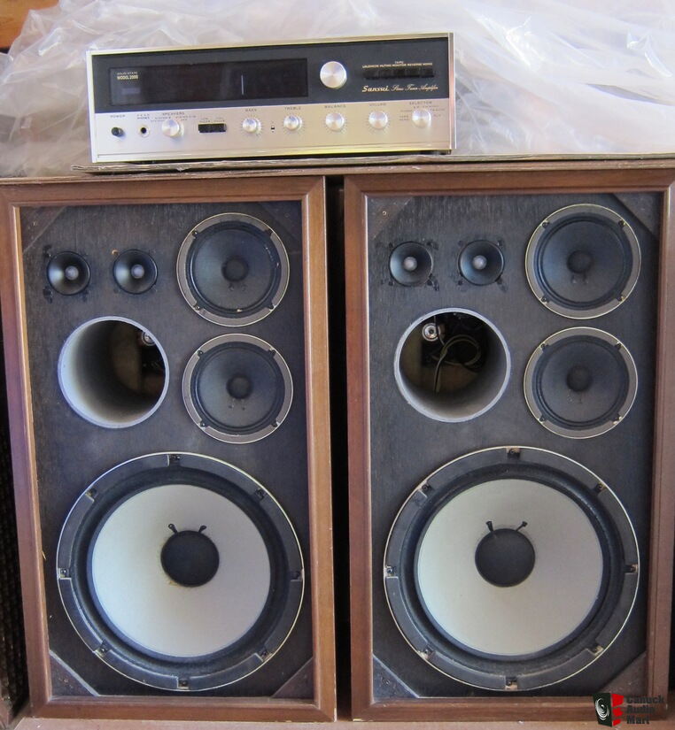 Vintage:Sansui SP200 Speakers (12