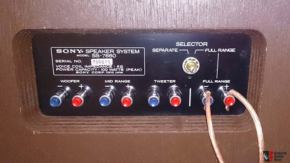 RARE!! Vintage Sony SS-7660 (ULM 66) Speakers - Never Sold in N