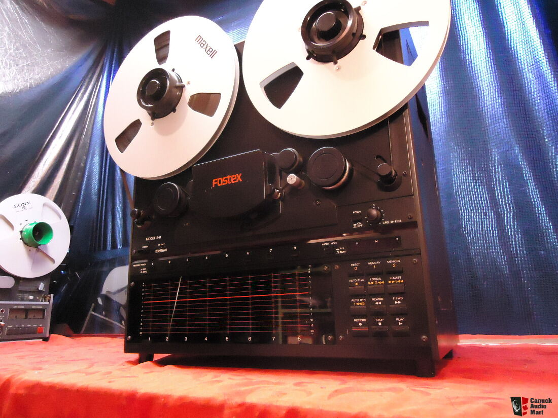 Fostex Model A-8 LR 8 Track 1/4 Inch Reel to Reel Tape Deck with