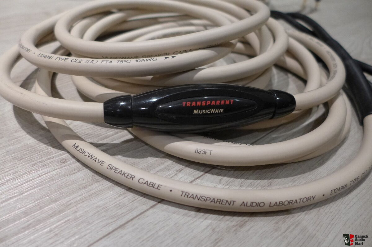 transparent musicwave speaker cable