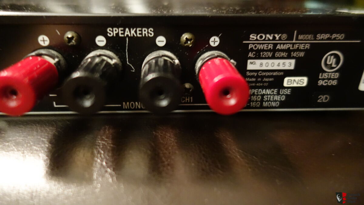 Sony SRP-P50 2 Channel Power Amplifier 2001 Photo #1133603 - US 