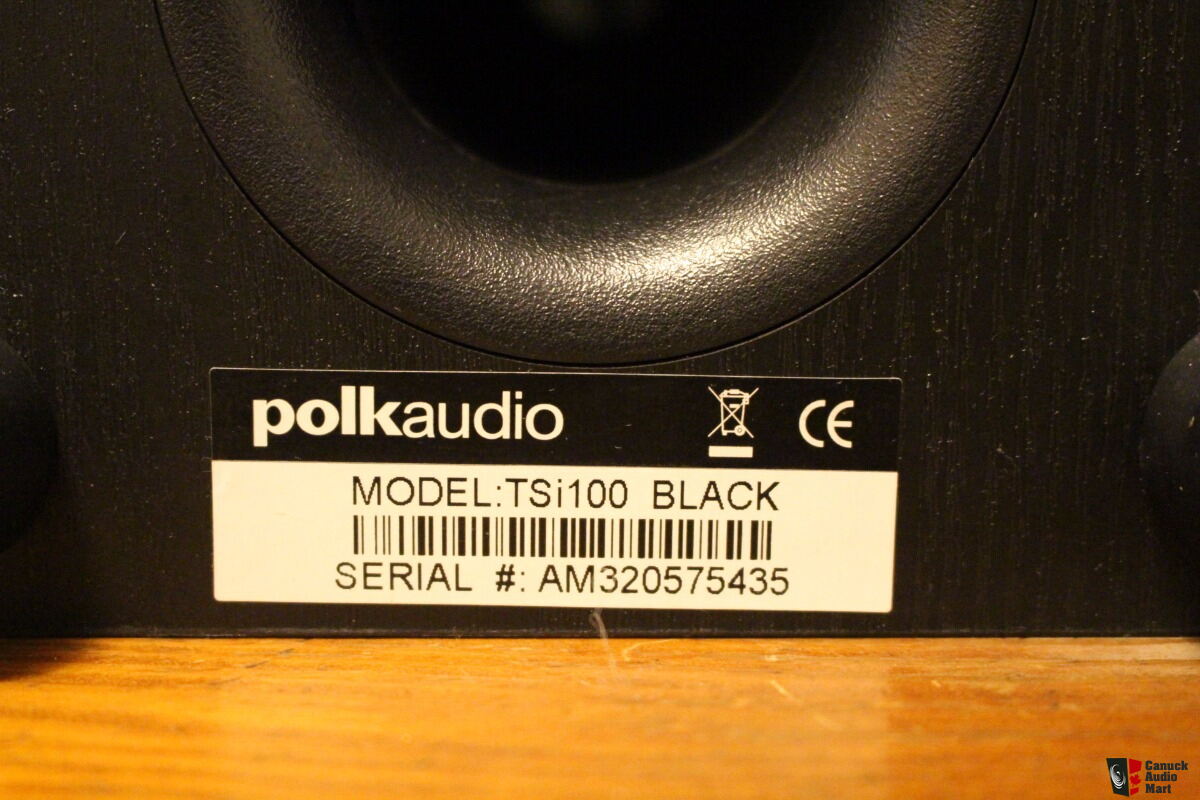 Polk Audio Tsi100 100 Watt Bookshelf Speaker Black Photo