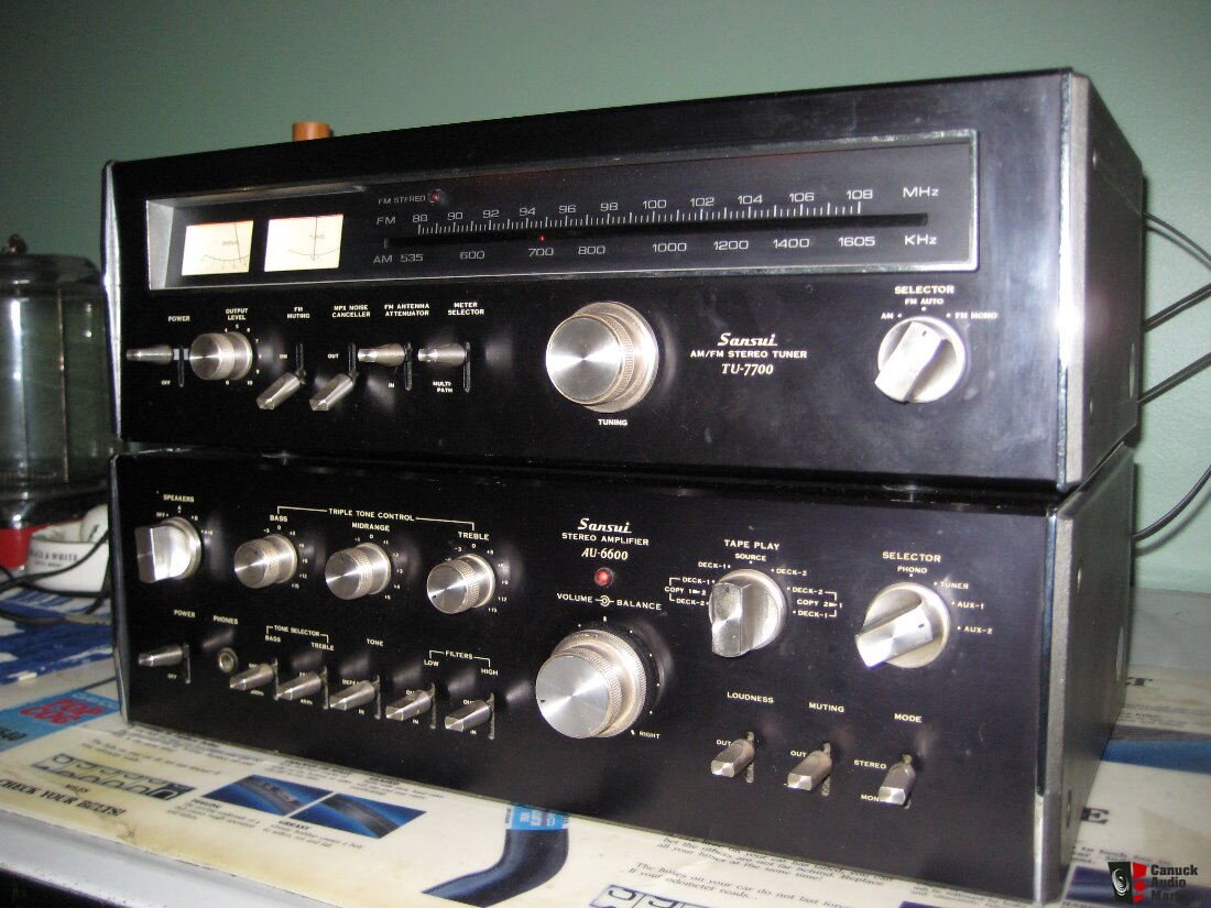 sansui tu-7700 tuner & au-6600 integrated combo reduced ...