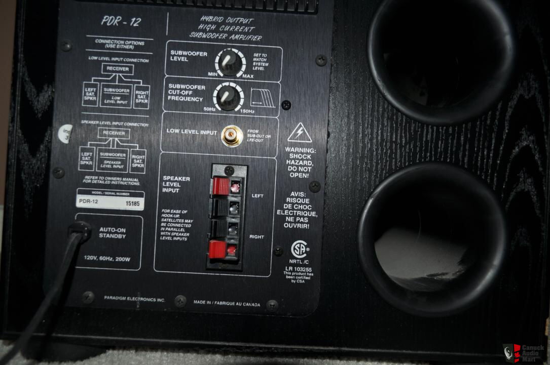 pdr 12 subwoofer