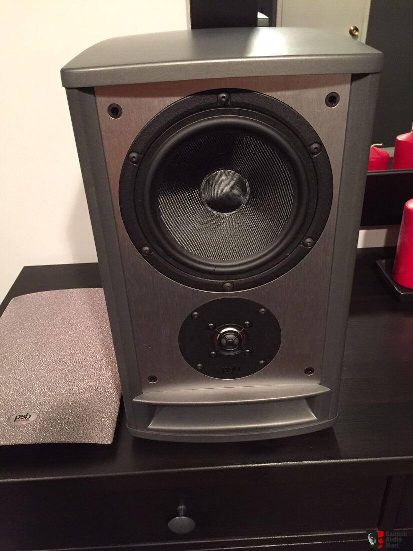 PSB platinum M2 speakers, dark cherry, very good cond. great speakers ...