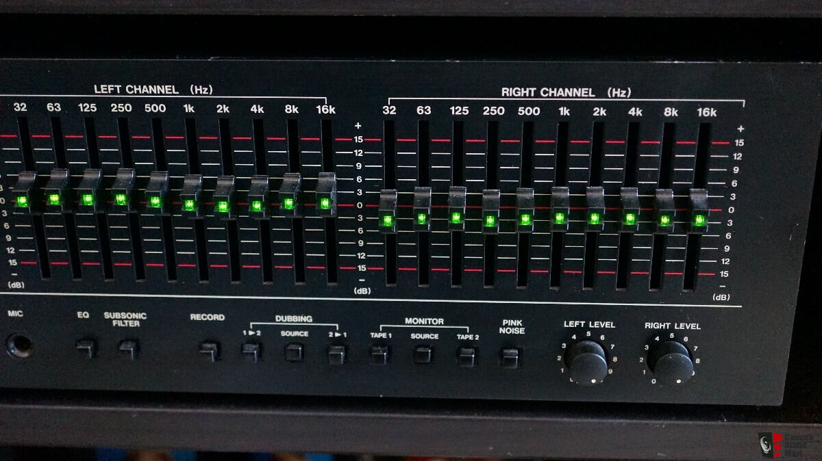 Tascam GA-30 Graphic Equalizer w/ Spectrum Analyzer TEAC EQA-30BL Photo ...