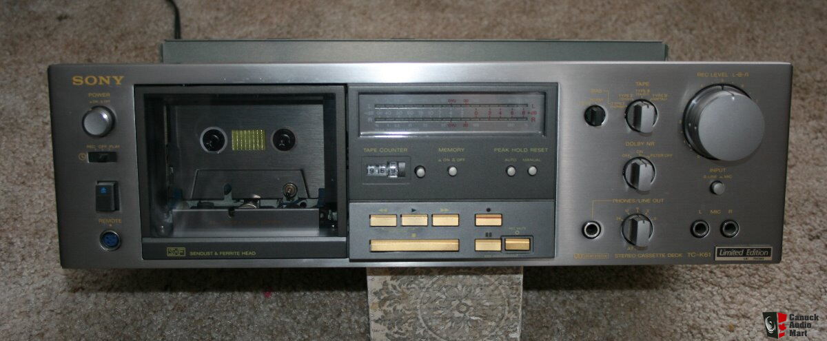 Sony TC-K61 Limited Edition Cassette Deck 1980 Very Rare. Very