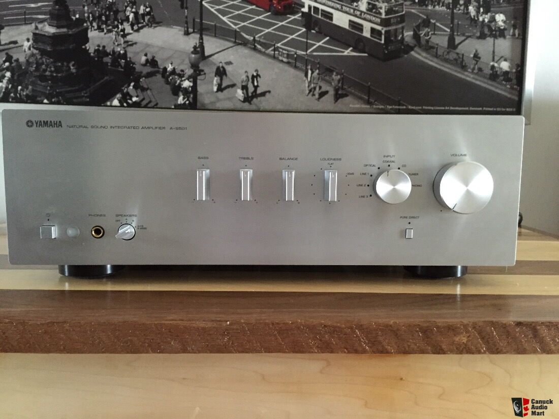 Yamaha As501 silver amp w/ built in dac & phono stage Photo