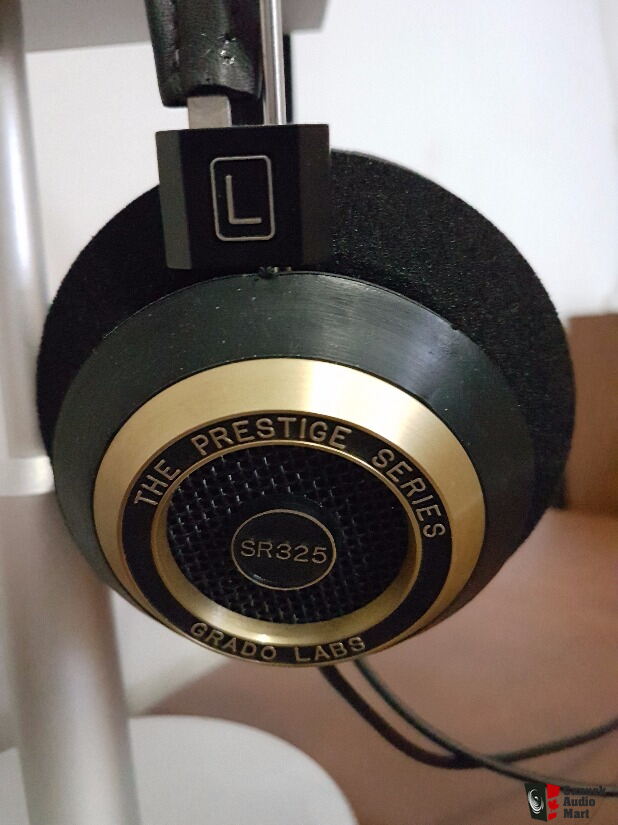 Grado SR325i Headphones - Gold with Rubber Ring Mod and G-Cushion Pads  Photo #1233909 - US Audio Mart