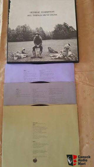 George Harrison All Things Must Pass 3 Lp Vinyl Box Set Photo 1250288 Canuck Audio Mart