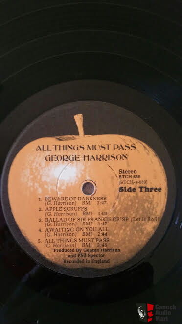 George Harrison All Things Must Pass 3 Lp Vinyl Box Set Photo 1250288 Canuck Audio Mart