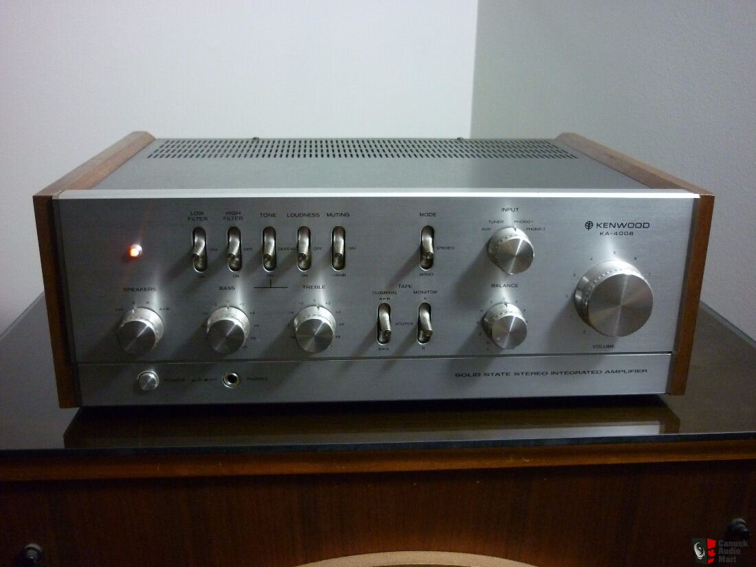 Early 70 S Kenwood Ka 4006 Integrated Amplifier For Sale Canuck Audio Mart