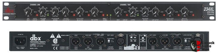 DBX 234XL Stereo 2/3 Way, Mono 4 Way 