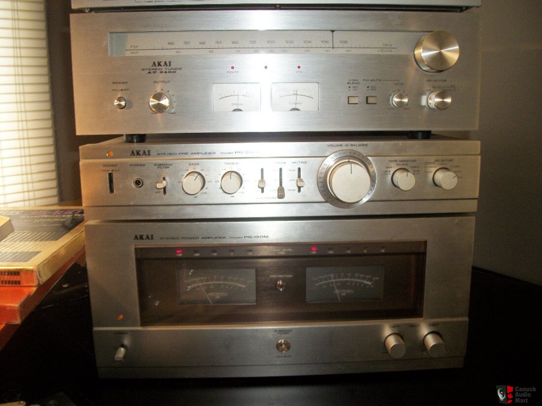 Akai PS-120M Amplifier, Akai PS-200C Pre. Amp., Akai AT-2400 AM Photo  #1285563 - US Audio Mart