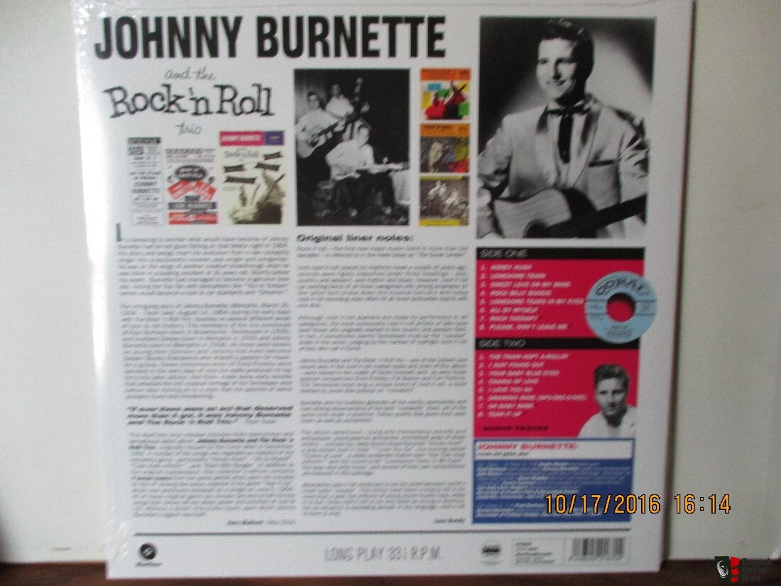 Johnny Burnette and the Rock 'n Roll Trio - new 180 gram Limited