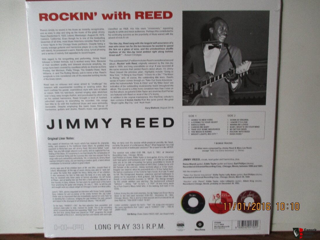 Jimmy Reed - Rockin' With Reed - New 180 gram Lp Photo #1362317