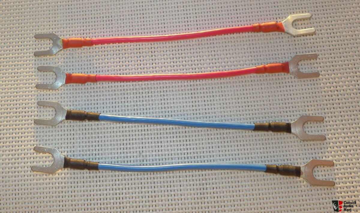 Cardas Crosslink 1S Speaker jumper cables with silver plate spades( last  set ) Photo #1367306 - US Audio Mart