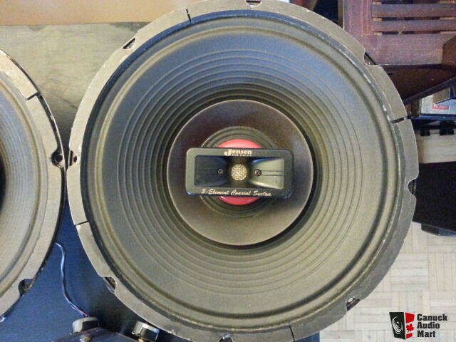 2 vintage Jensen coaxial 3 element 12 