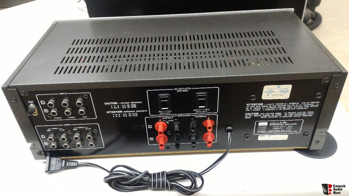 Sansui A-80 Amplifier Photo #1400942 - US Audio Mart