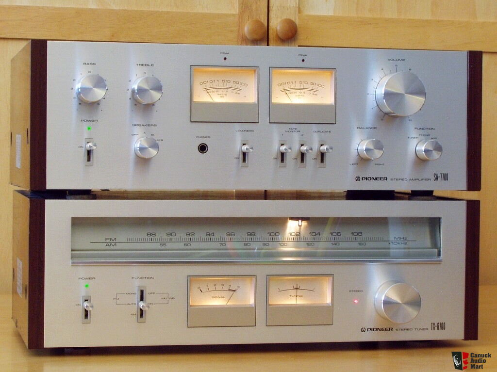 Classic 70s Pioneer SA-7700 Amplifier & TX-6700 Tuner Restored