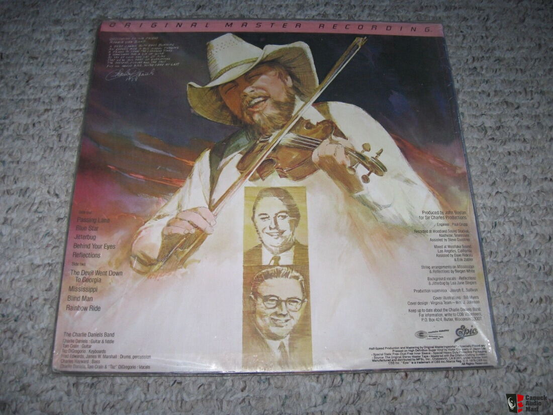 The Charlie Daniels Band Million Mile Reflections Mfsl Lp Sealed