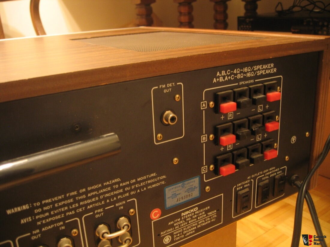 Rare Nikko NR -1415 Monster Receiver 175 Watts x 2 in Excellent Condition  Photo #1432402 - Canuck Audio Mart