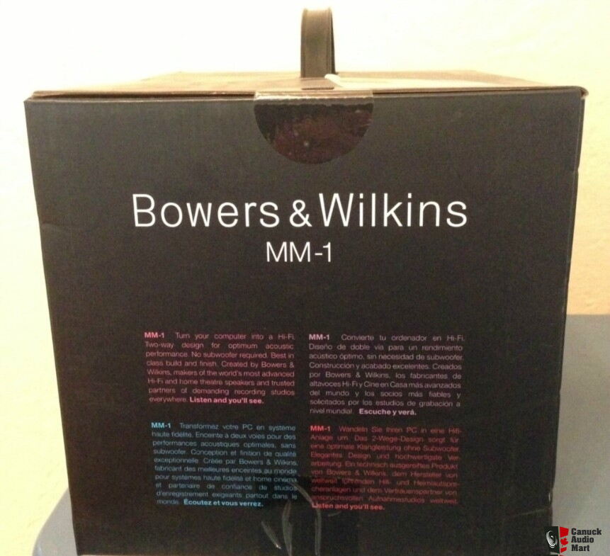 B W Mm 1 Bowers Wilkins Computer Speakers New Sealed Photo Us Audio Mart