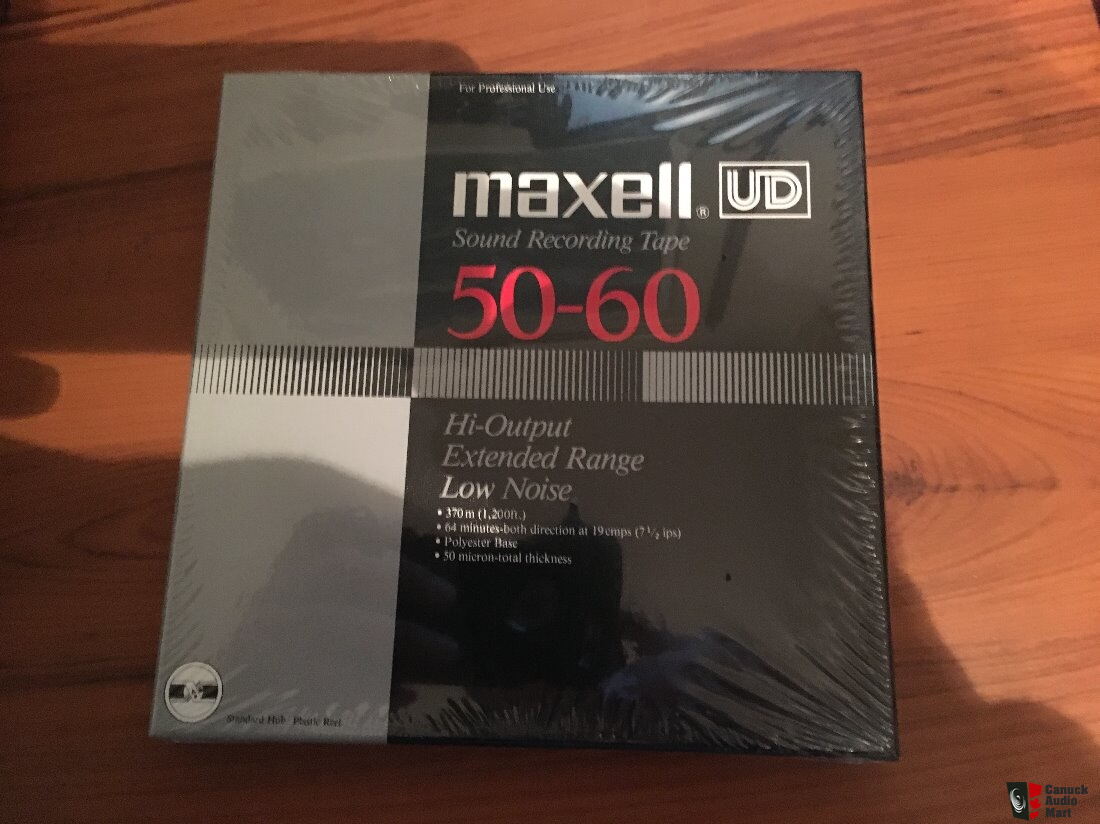 12 new old stock sealed Maxell UD 50-60 7 1200 foot reel to reel tapes  Photo #1465536 - Canuck Audio Mart