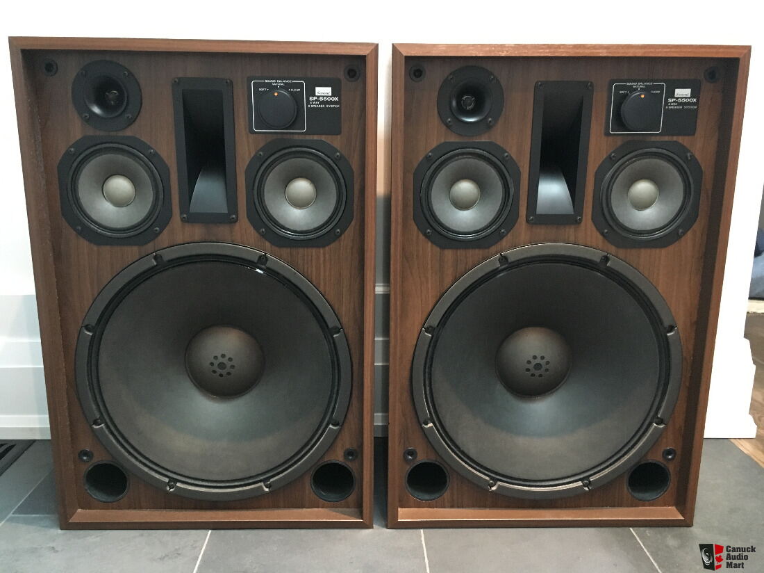 Vintage Sansui SP-5500X 4-Way Speakers 